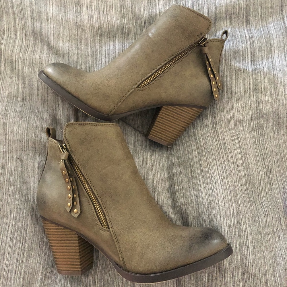 Olive Green Bootie